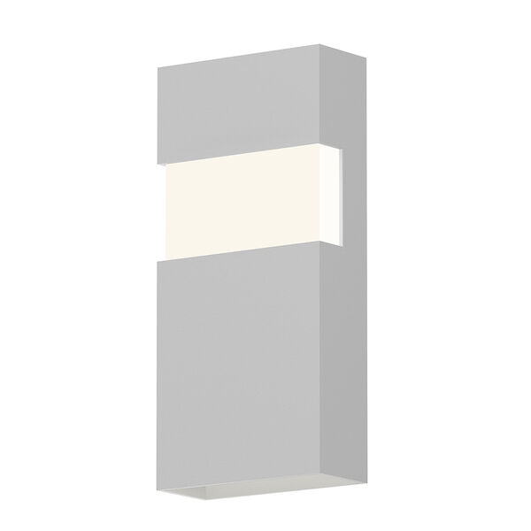 Inside-Out Band Textured White 13-Inch LED Wall Sconce with White Optical Acrylic Diffuser, image 1