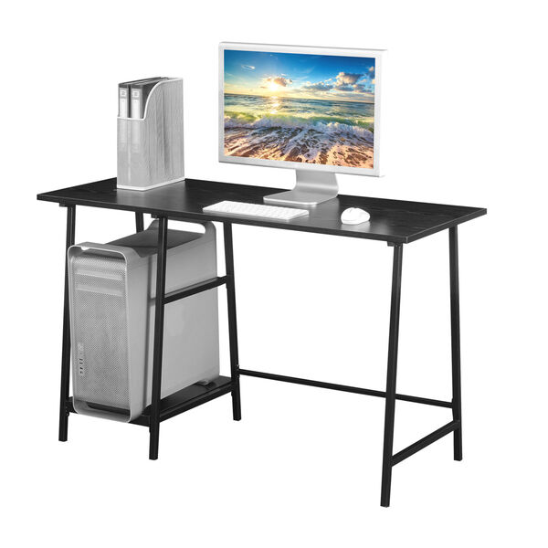 Design2Go Black Wood Metal Desk, image 4