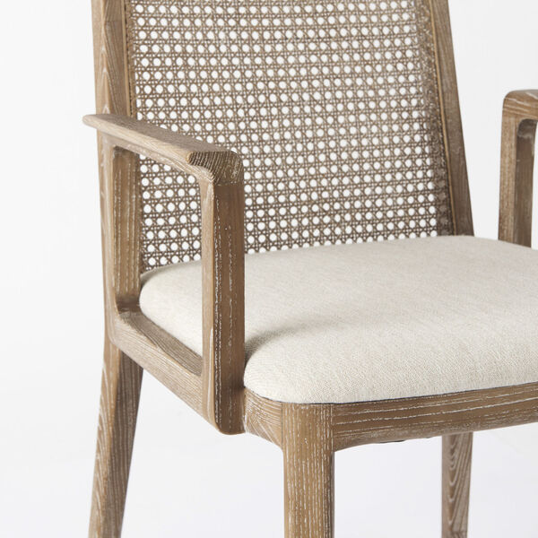 Clara Light Brown and Cream Dining Chair, image 6