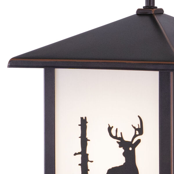 Wildlife Buck Outdoor Wall-Mounted Lantern, image 4