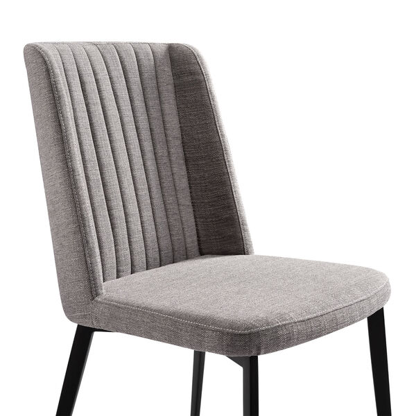 Maine Gray with Matte Black Dining Chair, Set of Two, image 4