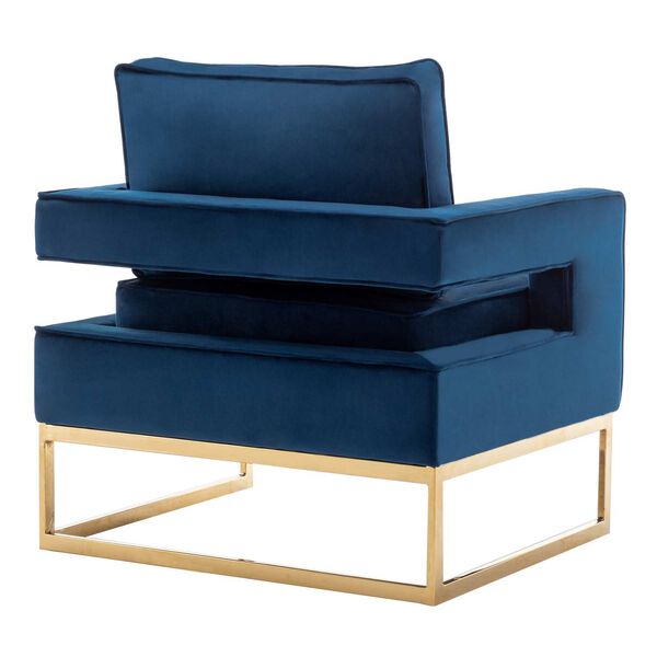 Blue Chair with Gold Frame, image 5