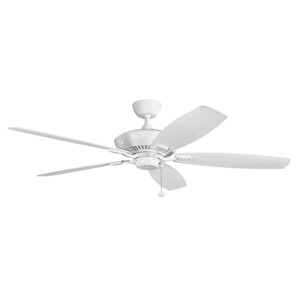 Tulle White 60-Inch Fan, image 1