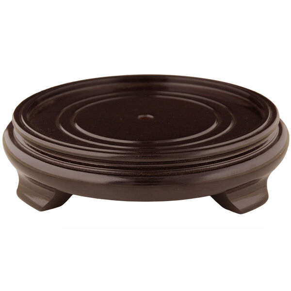 Rosewood Pedestal Stand - (Size 7 in. Base Diameter) - (Open Box), image 1