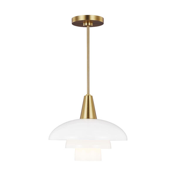 Rossie Burnished Brass One-Light Pendant, image 1