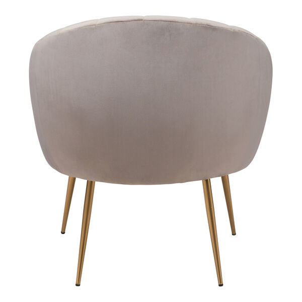 Max Gray and Gold Accent Chair, image 5