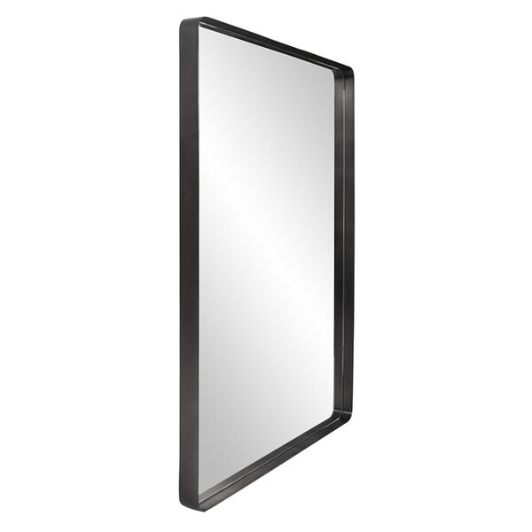 Steele Brushed Black Wall Mirror, image 2