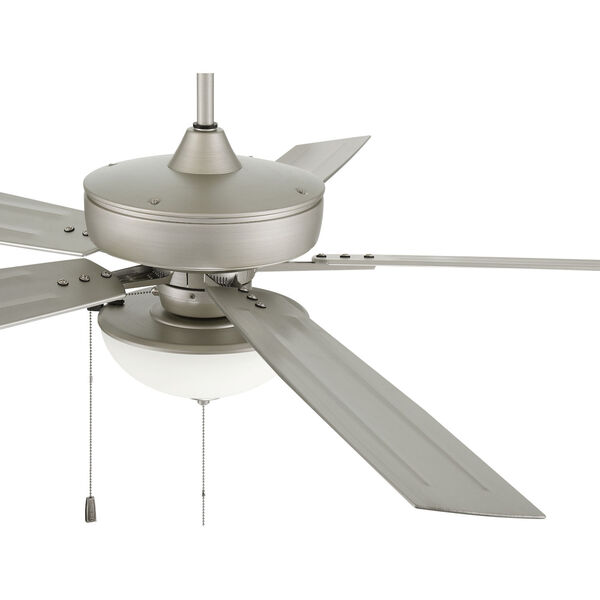 Super Pro Painted Nickel 60-Inch LED Ceiling Fan with White Frost Glass, image 4