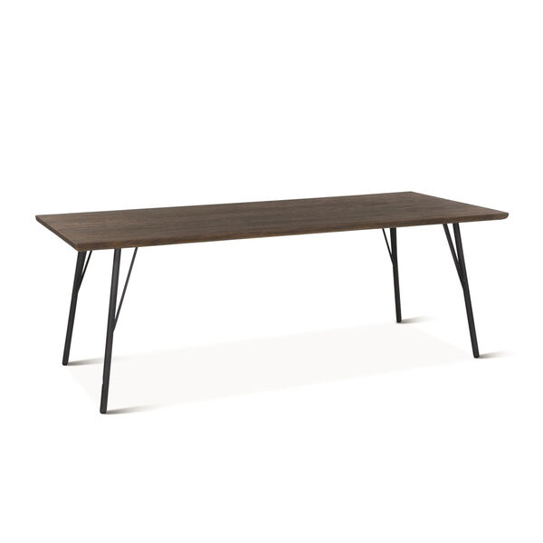 Melbourne Dark Brown and Black Dining Table, image 2