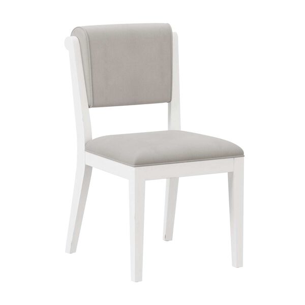 Clarion Sea White Wood and Upholstered Dining Chairs, Set of Two, image 4