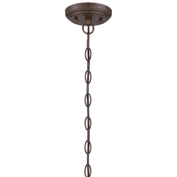 Astrapia Dark Rubbed Sienna 13-Inch Four-Light Pendant, image 2