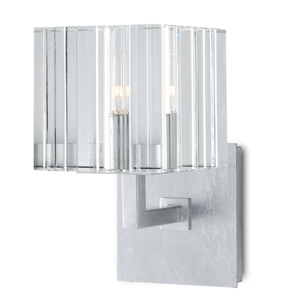 Valerio Silver One-Light Wall Sconce, image 1