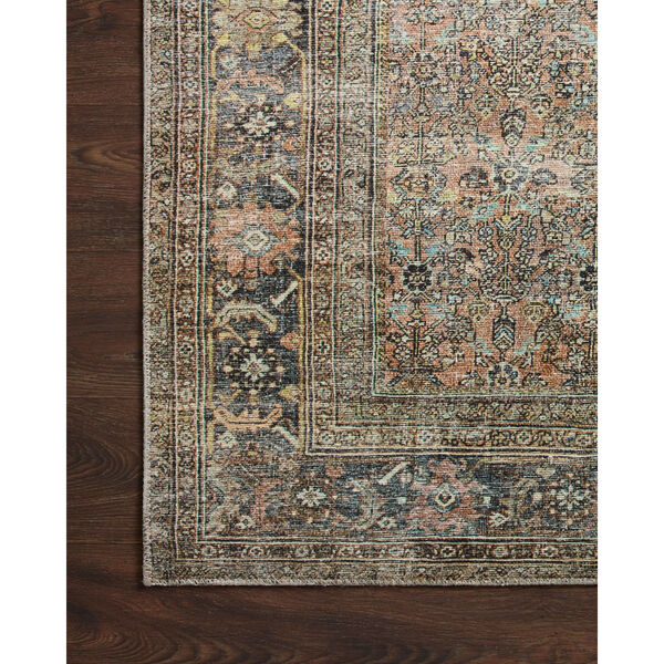 Adrian Terracotta and Blue Area Rug, image 6