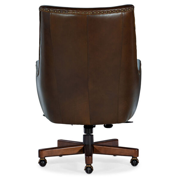Kent Dark Wood Executive Swivel Tilt Chair, image 2