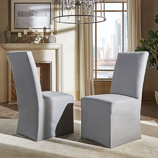 Cunningham Parsons Slipcovered Side Chair, Set of 2, image 1
