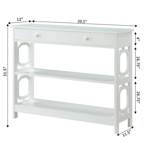 Quinn One Drawer Console Table, image 2