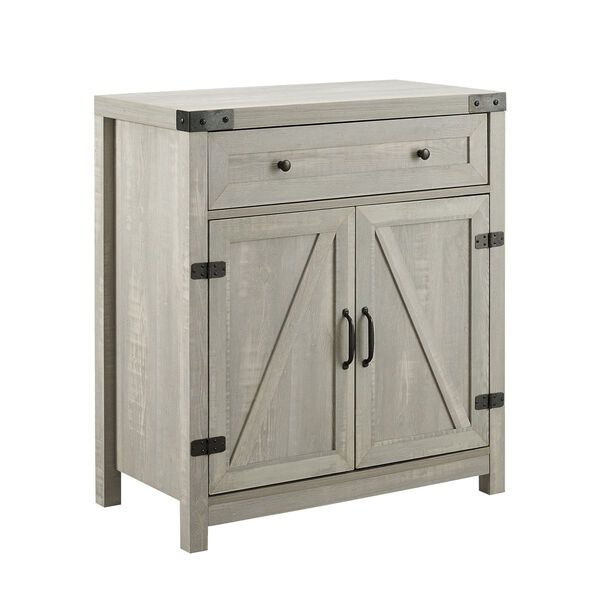 Stone Gray and Black Accent Cabinet, image 5