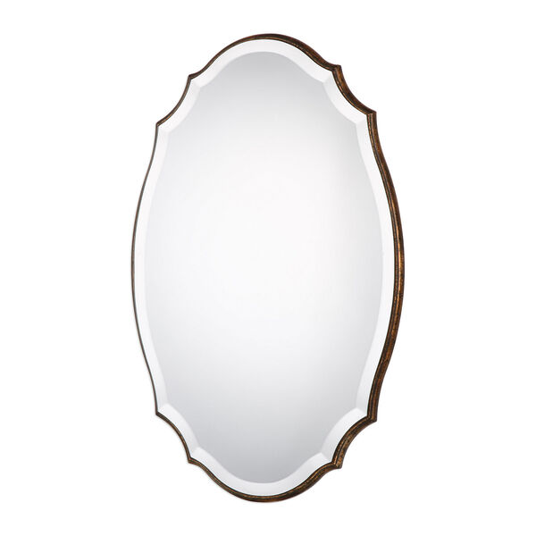 Evelyn Oval Gold Mirror, image 3