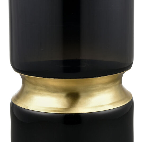 Brooke Black and Brass Medium Vase, image 4