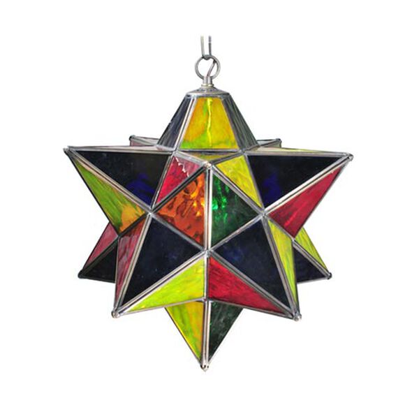 18-Inch Multi-Colored Moravian Star Pendant, image 1