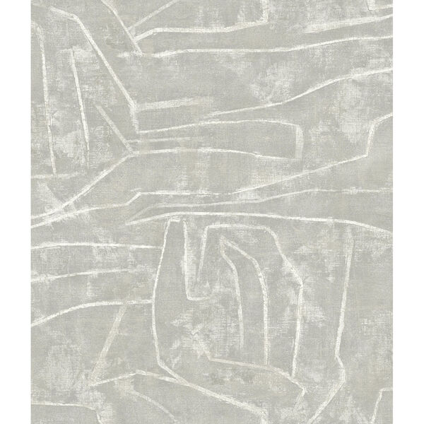 Urban Chalk Gray Peel and Stick Wallpaper - (Open Box), image 3