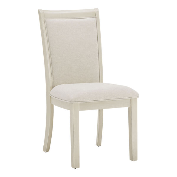 Tate Dove White Upholstered Back Dining Chair, image 1