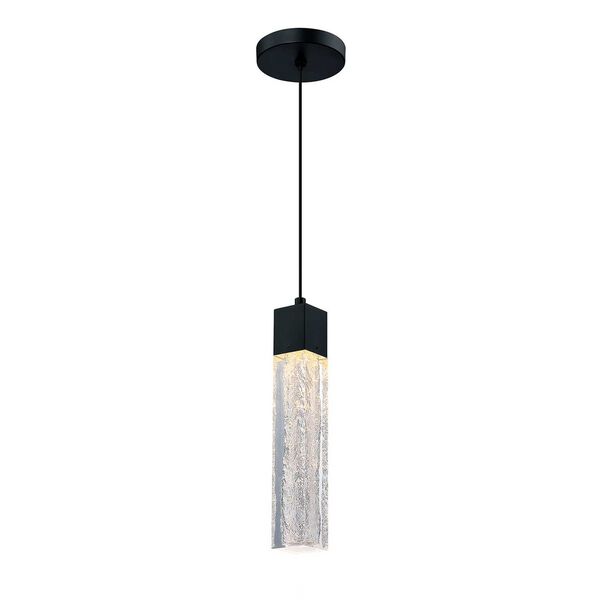 Ice Age Black Clear Five-Inch LED Pendant, image 2