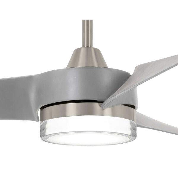 Veer Brushed Nickel Silver 56-Inch LED Ceiling Fan, image 3