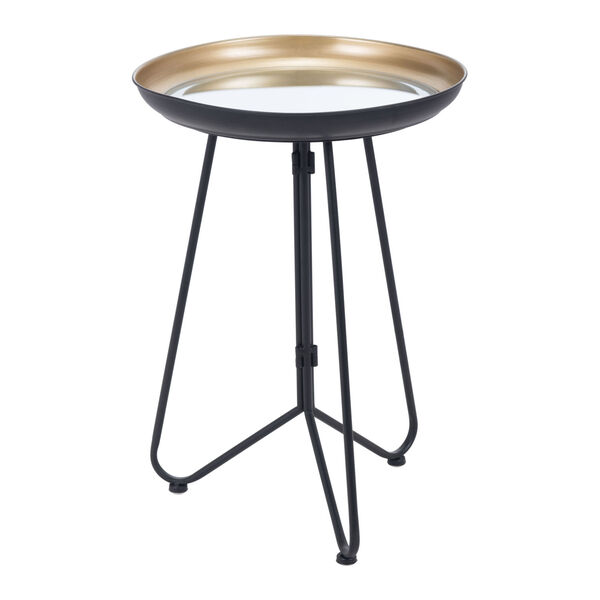 Foley Gold and Black Accent Table, image 1