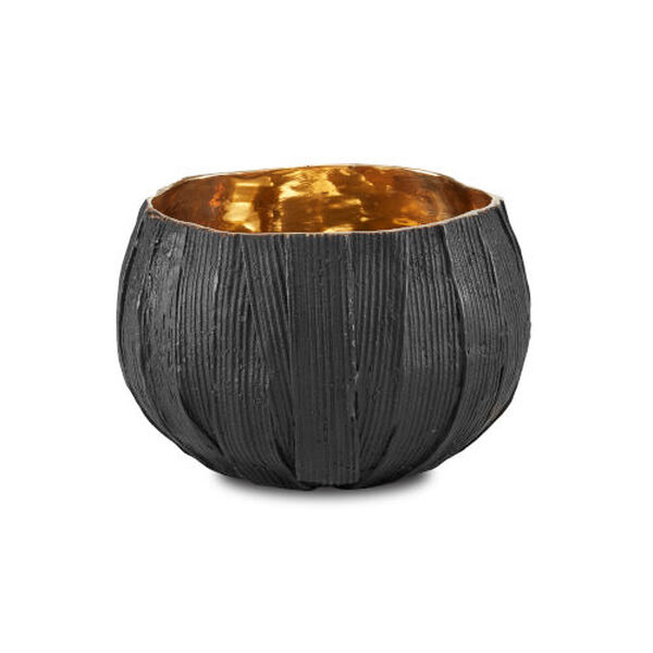 Sunan Black and Gold Six-Inch Small Bowl, image 1