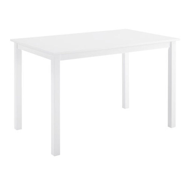 White Dining Set with X Back Chair, 5-Piece, image 4
