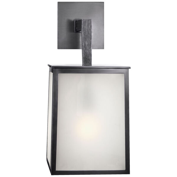 Ojai Large Sconce in Bronze with Frosted Glass by Barbara Barry, image 1