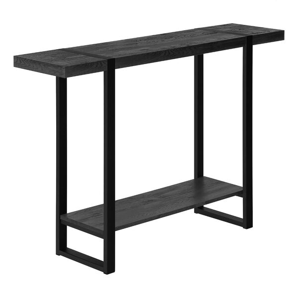 Black Mixed Material Hall Table, image 1