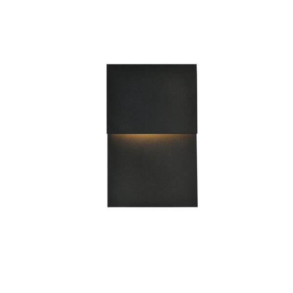 Raine Black 90 Lumens Eight-Light LED Outdoor Wall Sconce, image 1