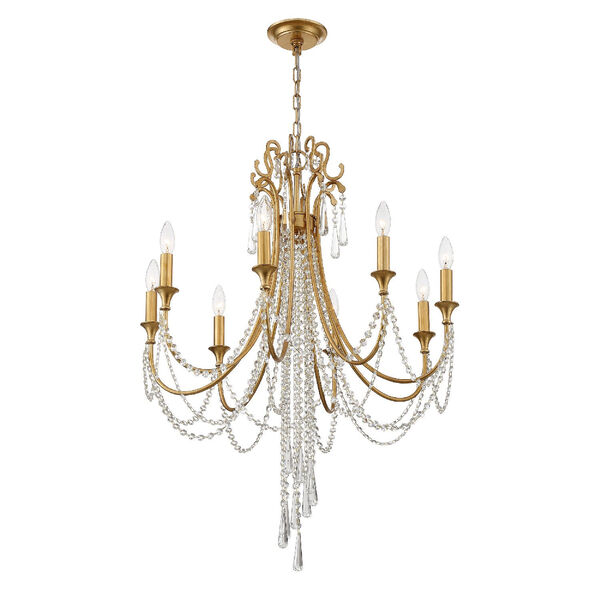Arcadia Antique Gold 26-Inch Eight-Light Chandelier, image 6