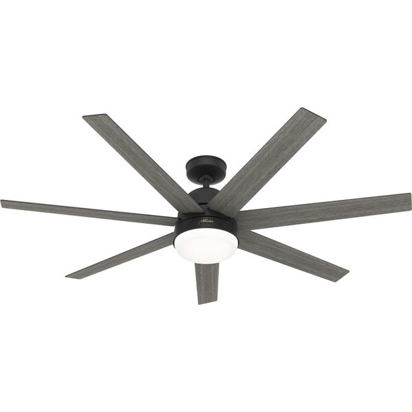 Phenomenon Matte Black 60-Inch Ceiling Fan with LED Light Kit and Wall Control, image 1