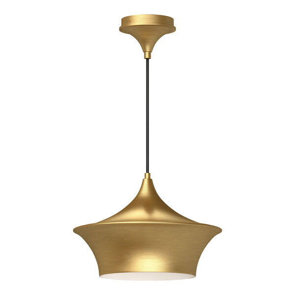 Emiko Brushed Gold 13-Inch One-Light Pendant, image 1