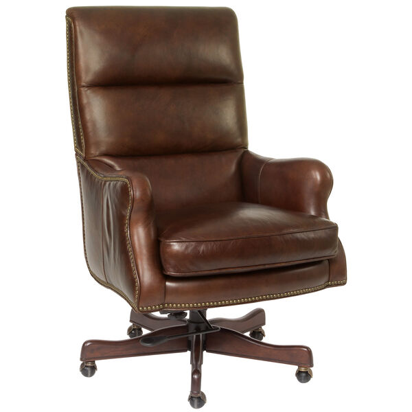 Victoria Brown Leather Executive Chair, image 1