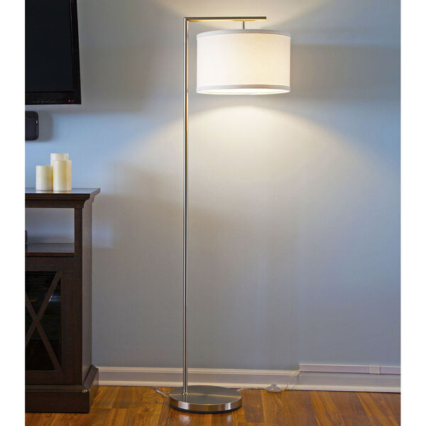 Montage Satin Nickel LED Floor Lamp, image 5