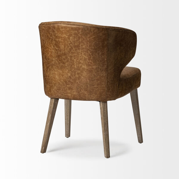 Niles Brown Wingback Dining Chair, image 6