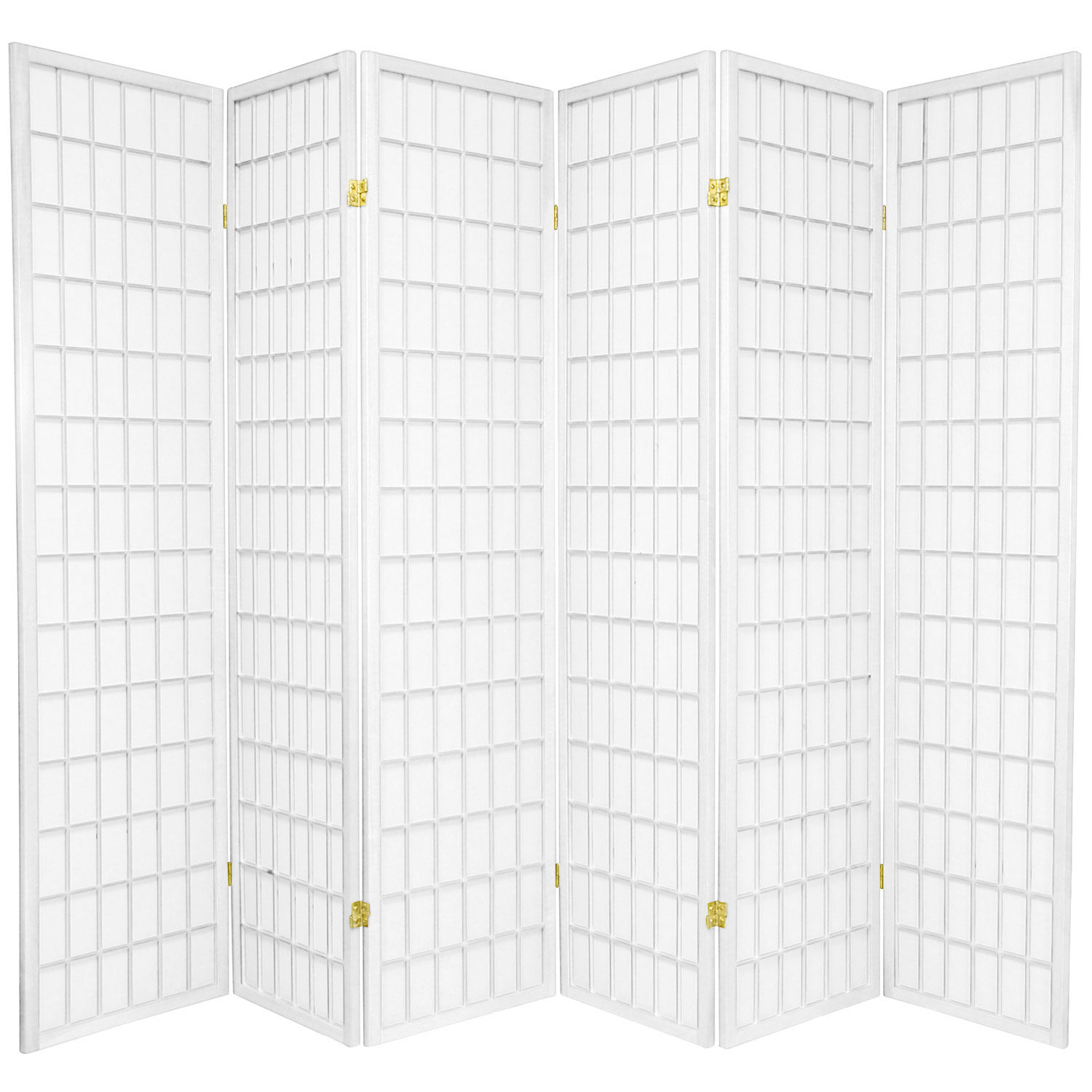 Details about   HONGVILLE Shoji 3-12 Panel White，Paper Screen Wood Panel Privacy Room Divider 