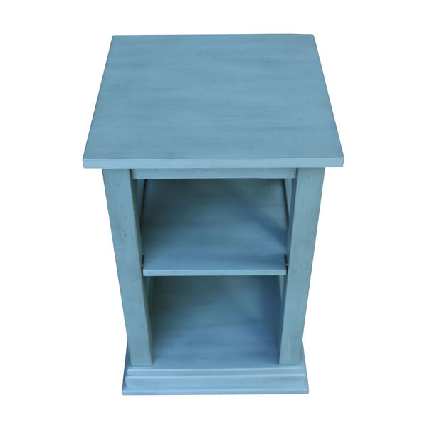 Hampton  Ocean blue 16-Inch  Accent Table with Shelves, image 4