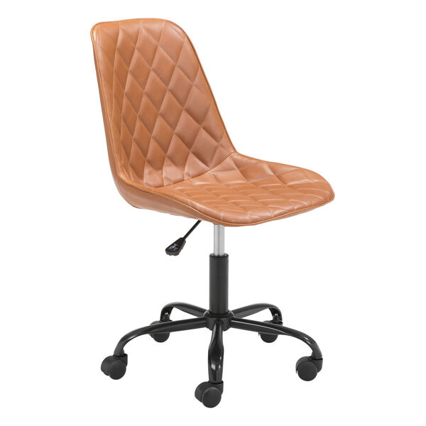 Ceannaire Tan and Black Office Chair, image 1