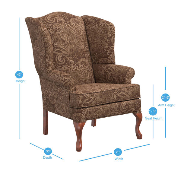 Paisley Coco Wing Back Chair, image 2