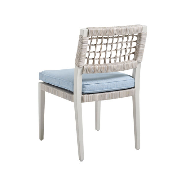 Seabrook White and Blue Side Dining Chair, image 2