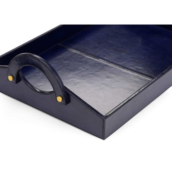 Midnight Blue Leather Tray, image 10