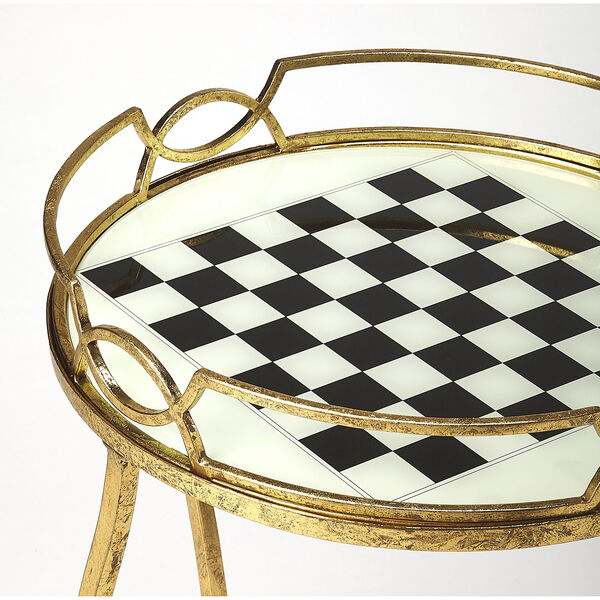 Judith Antique Gold Game Table, image 4