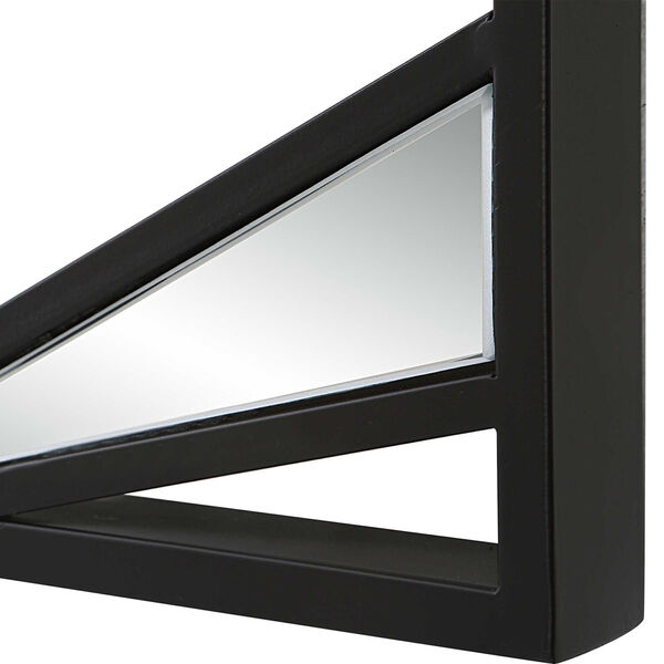 Satin Black Frame Mirrored Wall Decor, Set of 4, image 6
