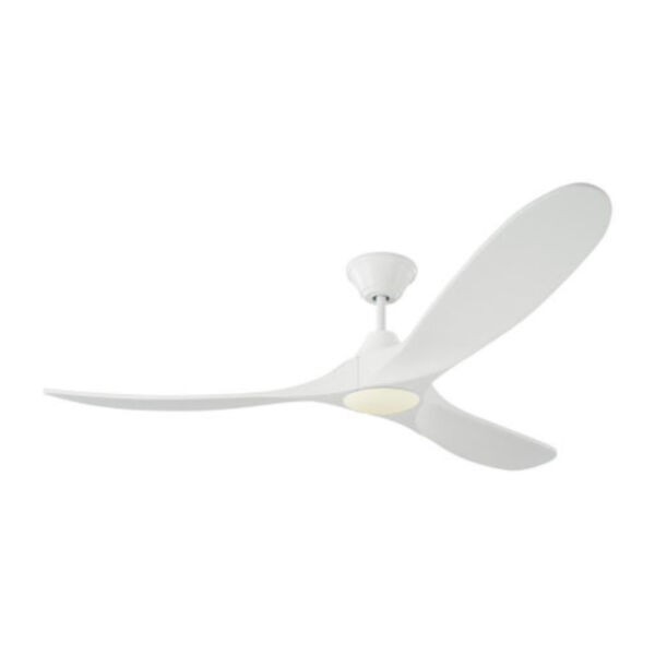 Maverick Matte White 60-Inch LED Ceiling Fan, image 1