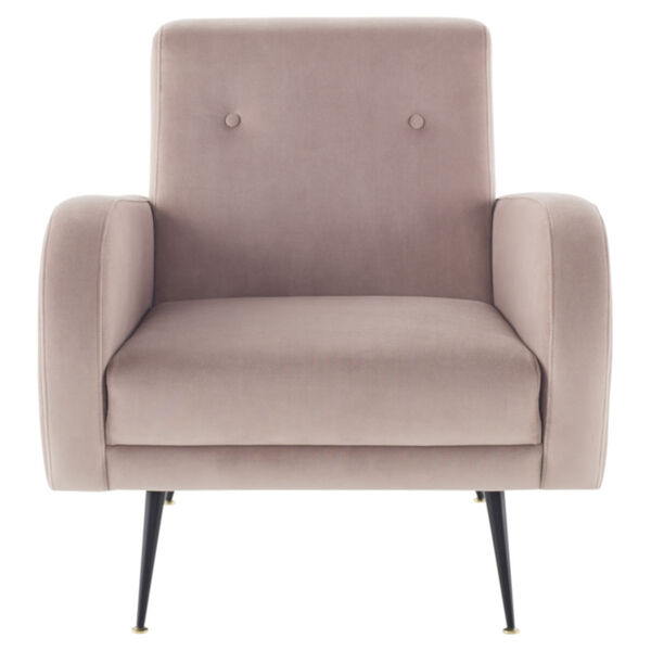 Hugo Blush and Black Occasional Chair, image 2